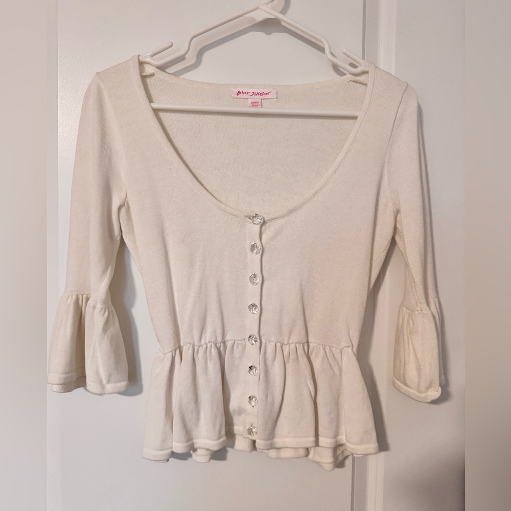 Vintage betsey Johnson Cardigan 2008